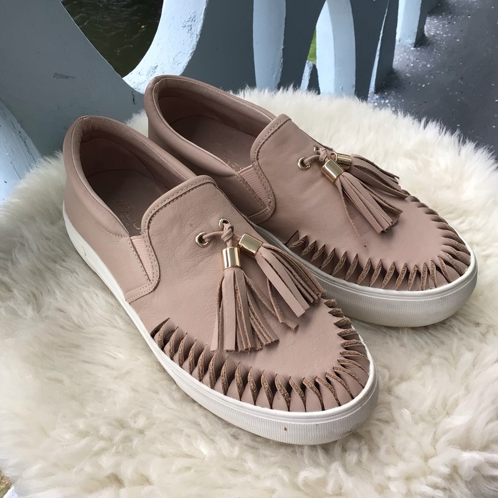 J/Slides NYC Aztec Loafers Sneakers 100% Leather
